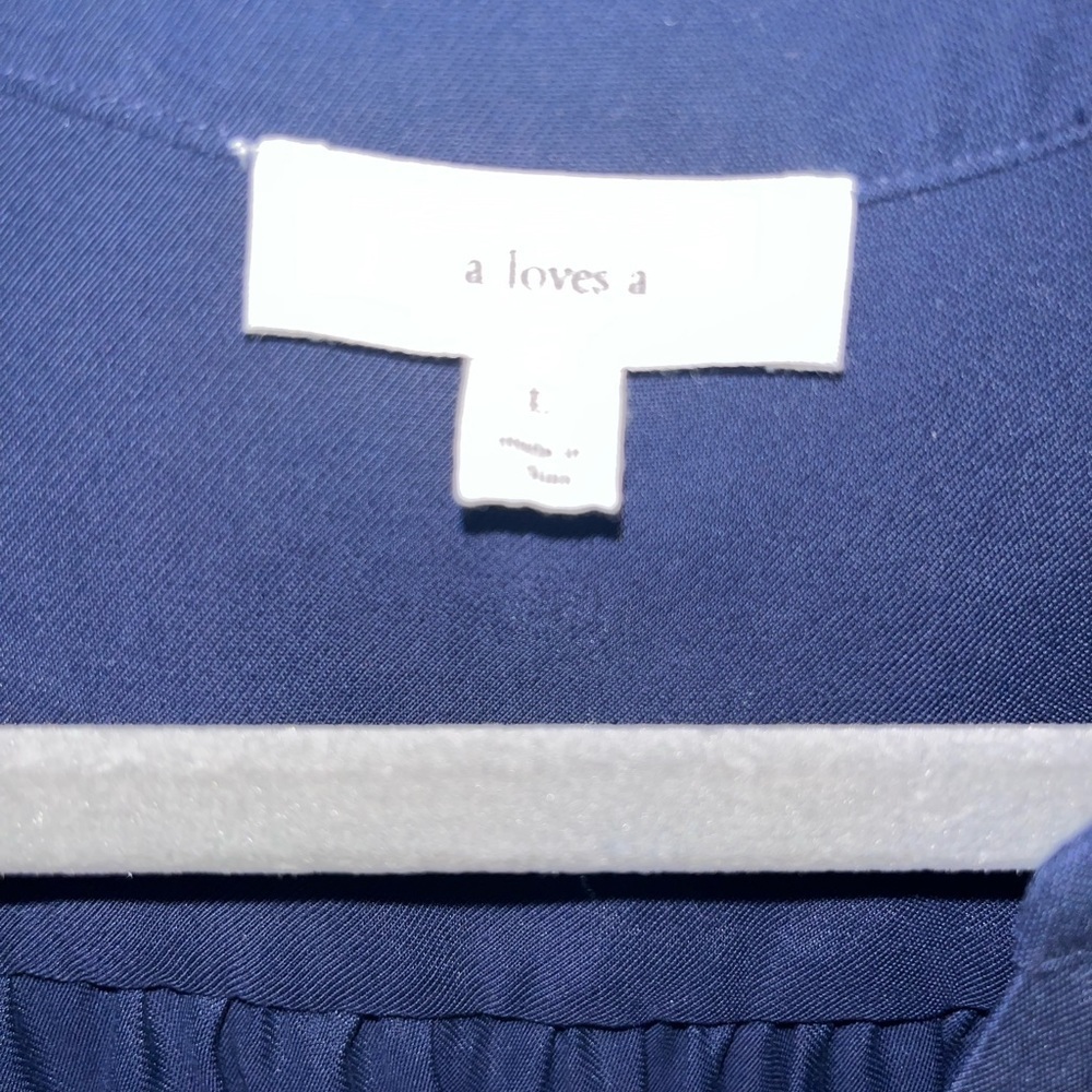 A Loves A NWT Wide Legged Navy Jumpsuit - Picture 5 of 8